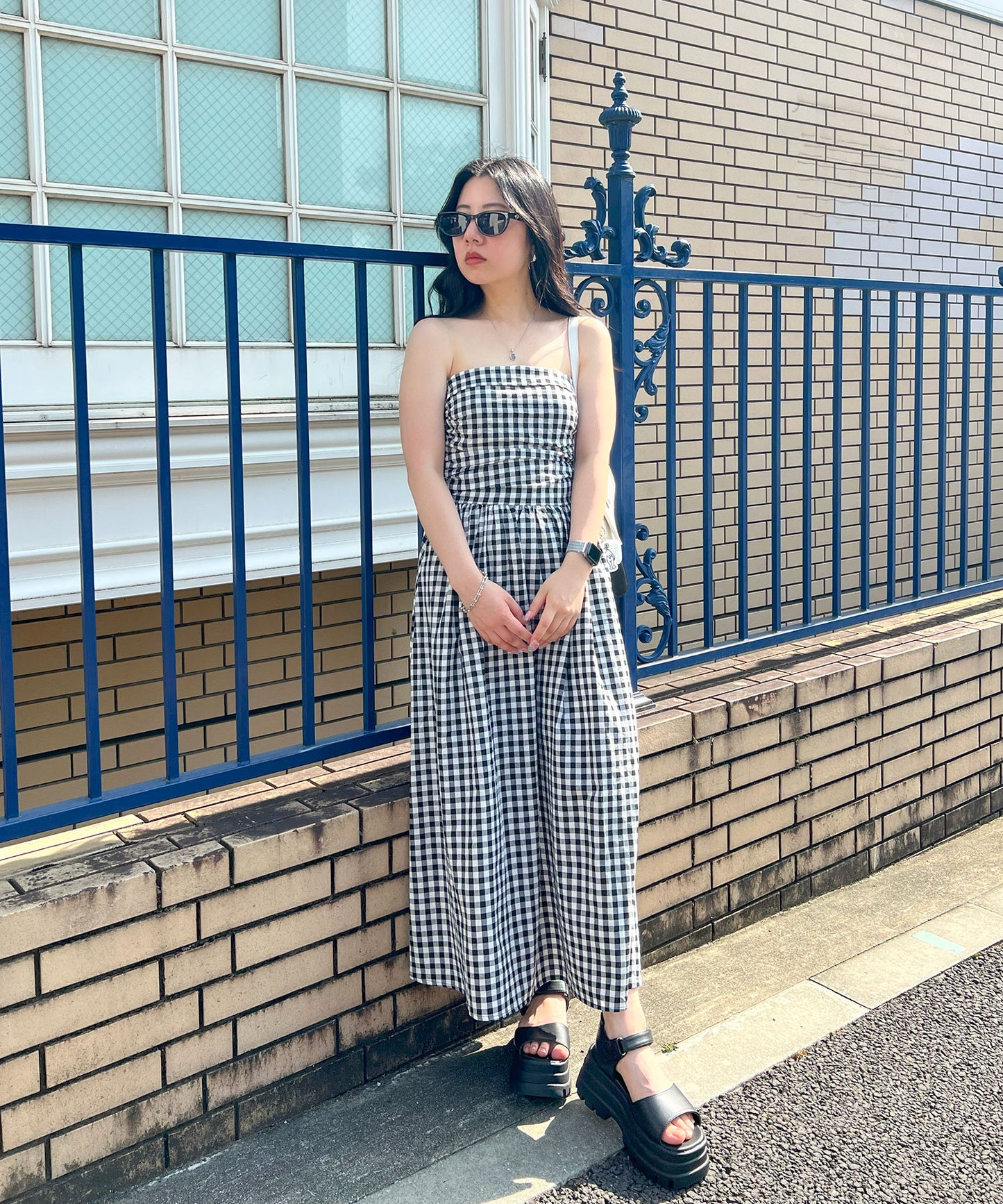 【Official限定販売】ベアチェックワンピース