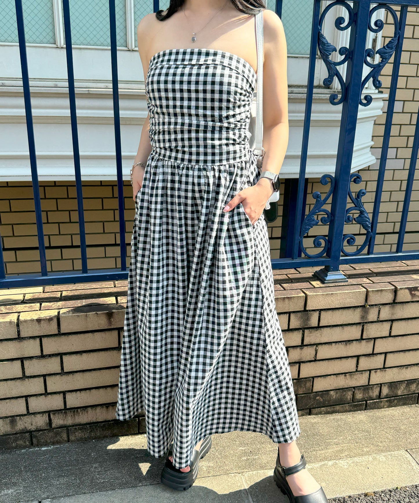 【Official限定販売】ベアチェックワンピース