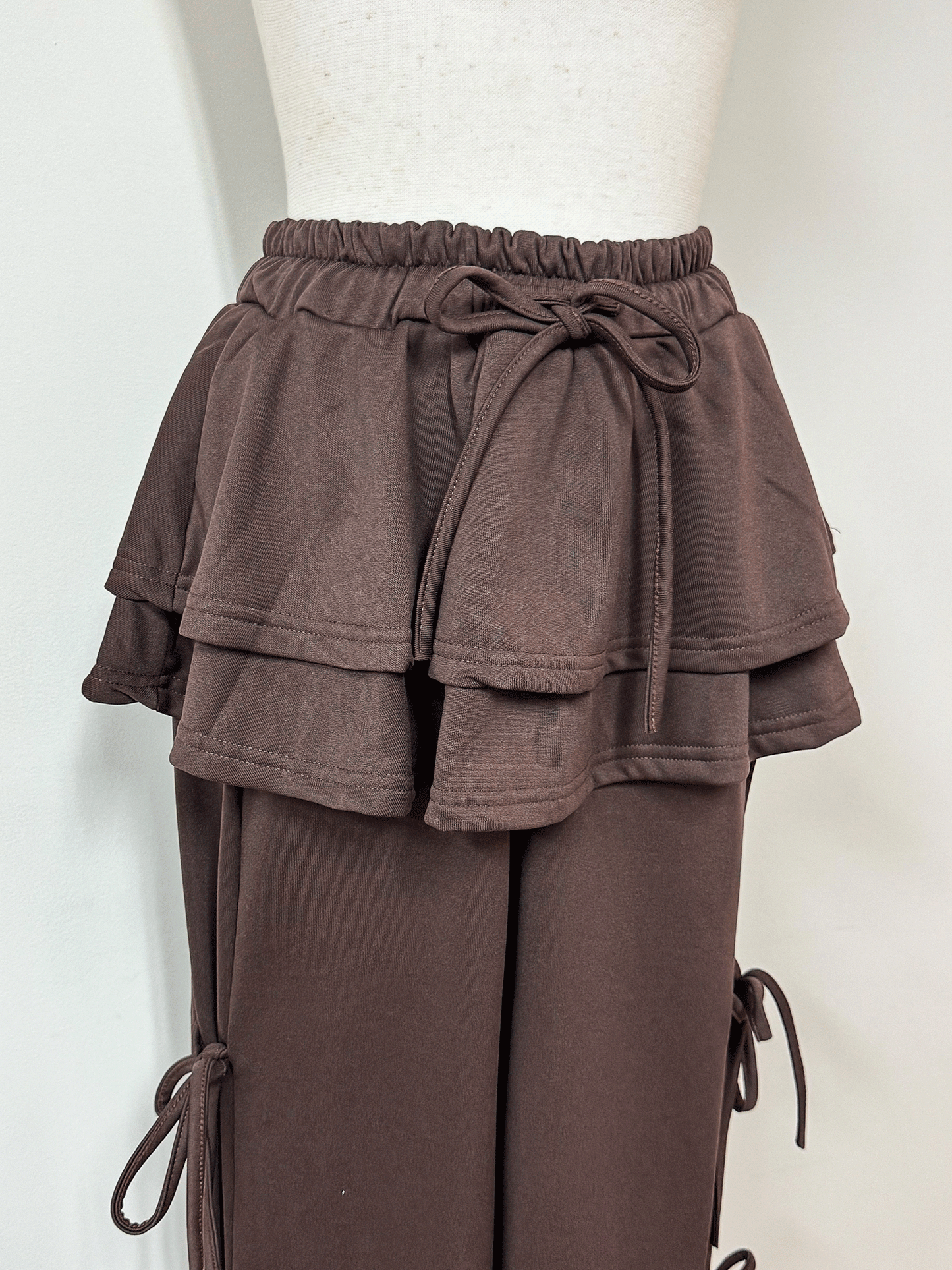【Official限定価格】スカートレイヤー風スエットパンツ