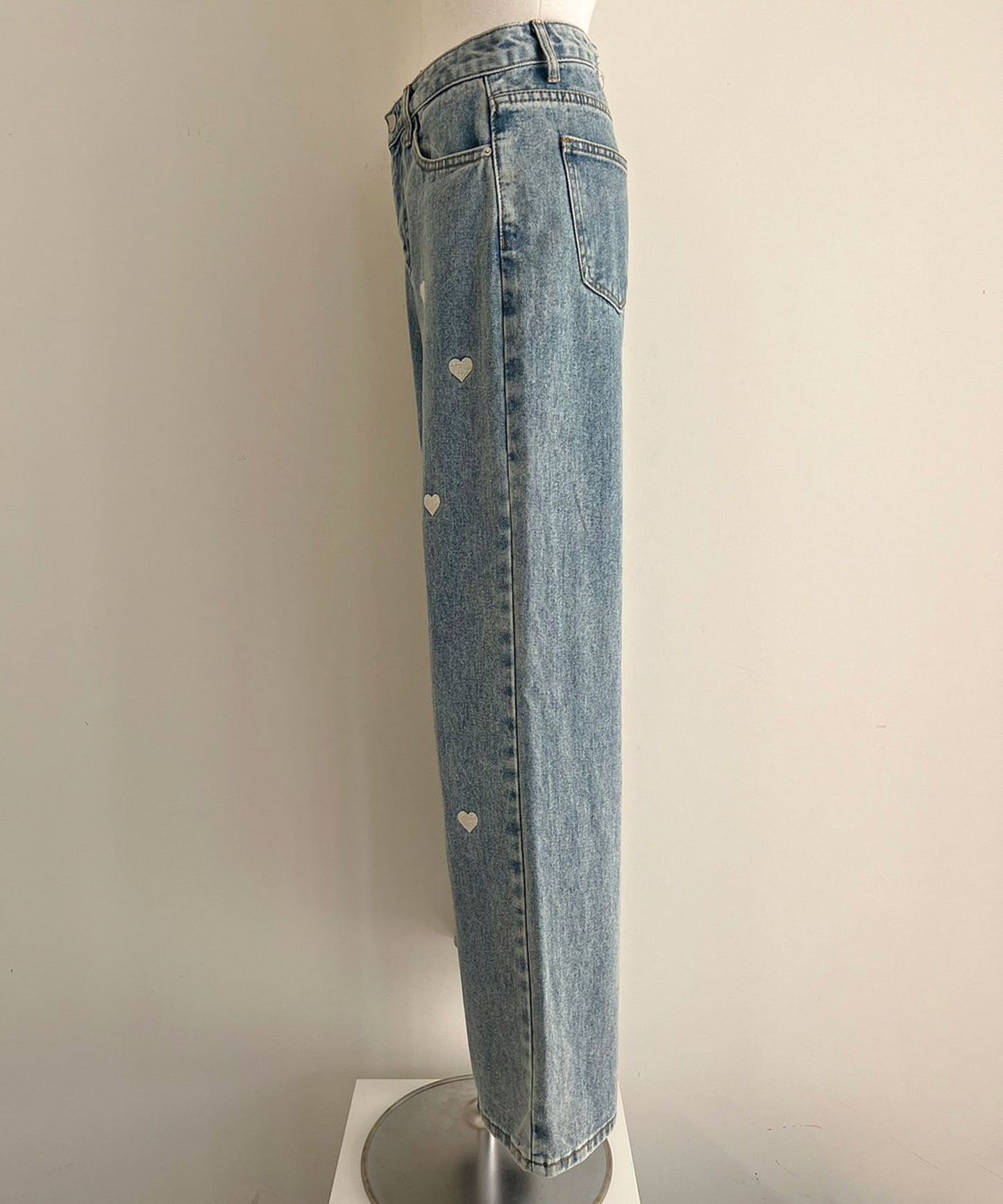 【Official限定販売】ハート刺繡デニムパンツ