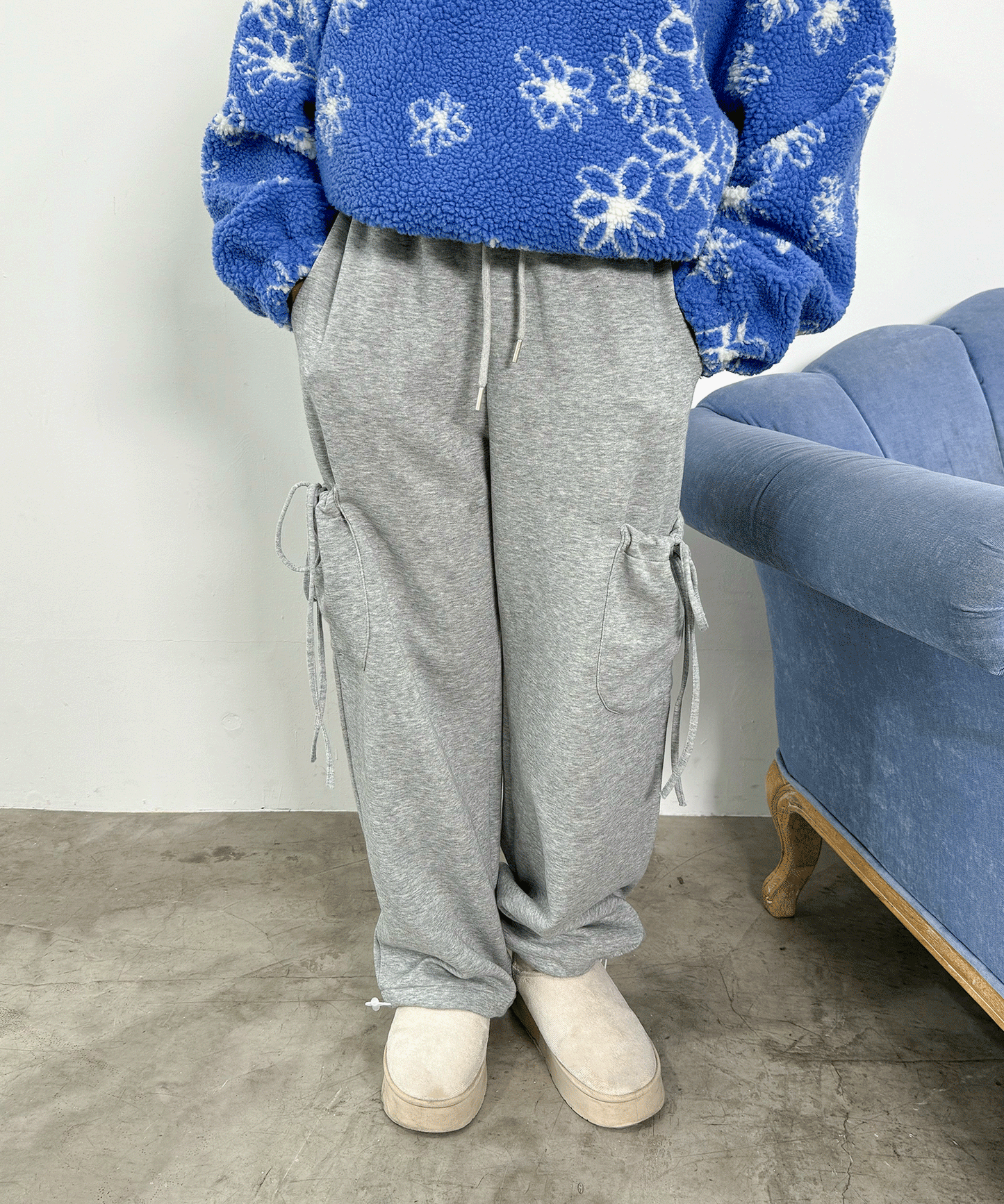 サイドポケットスエットパンツ