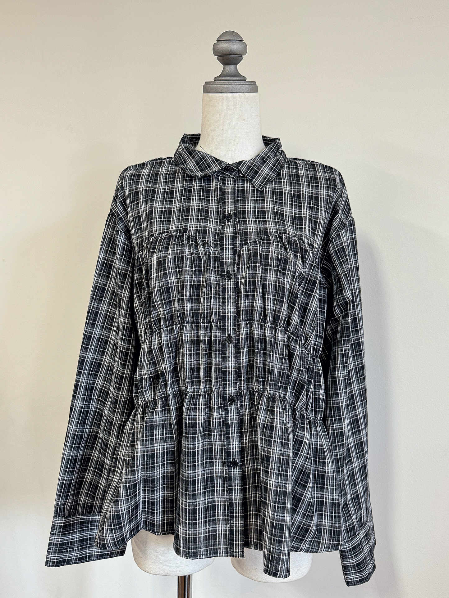 【Official限定】シャーリングチェックシャツ