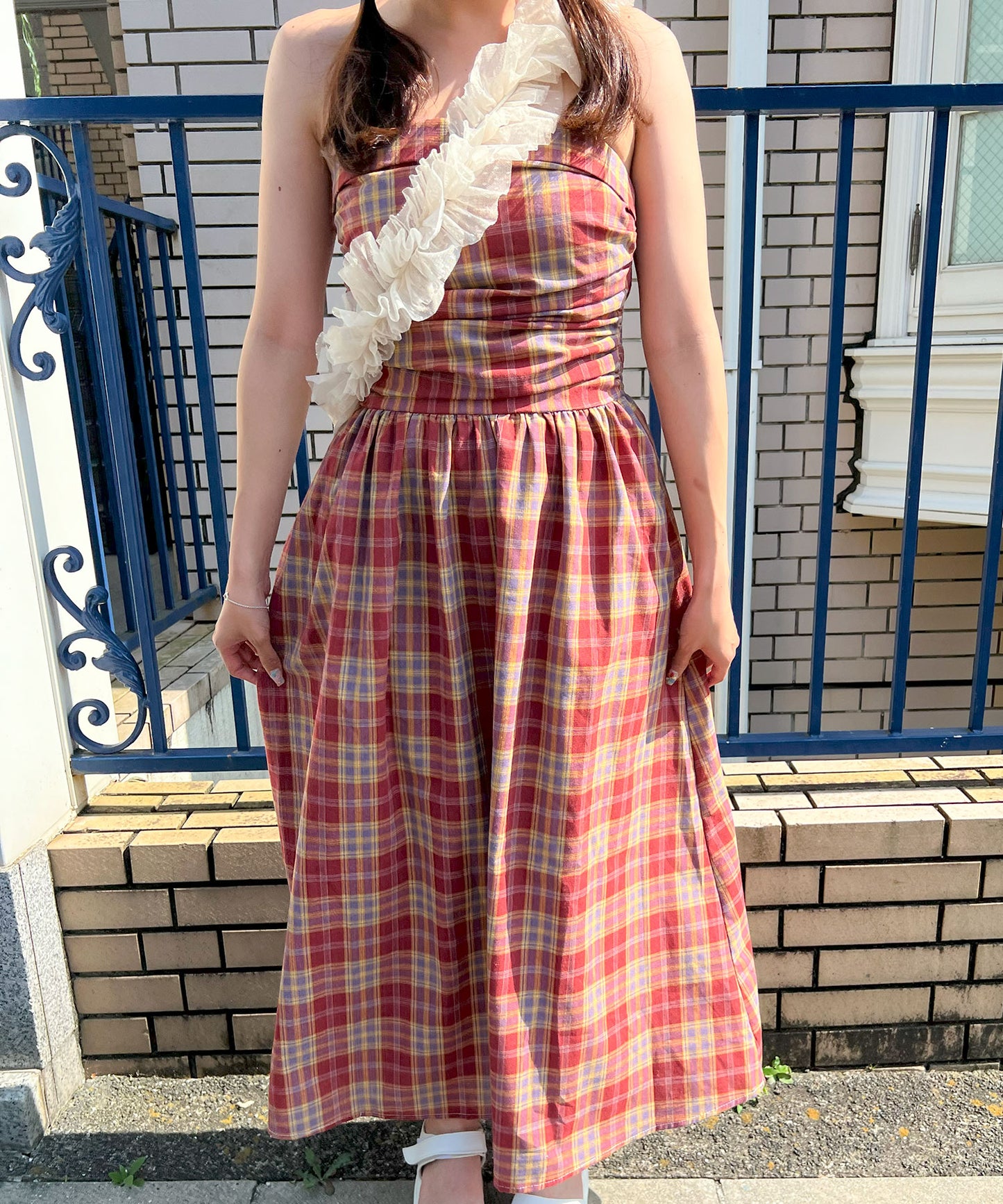 【Official限定販売】ベアチェックワンピース