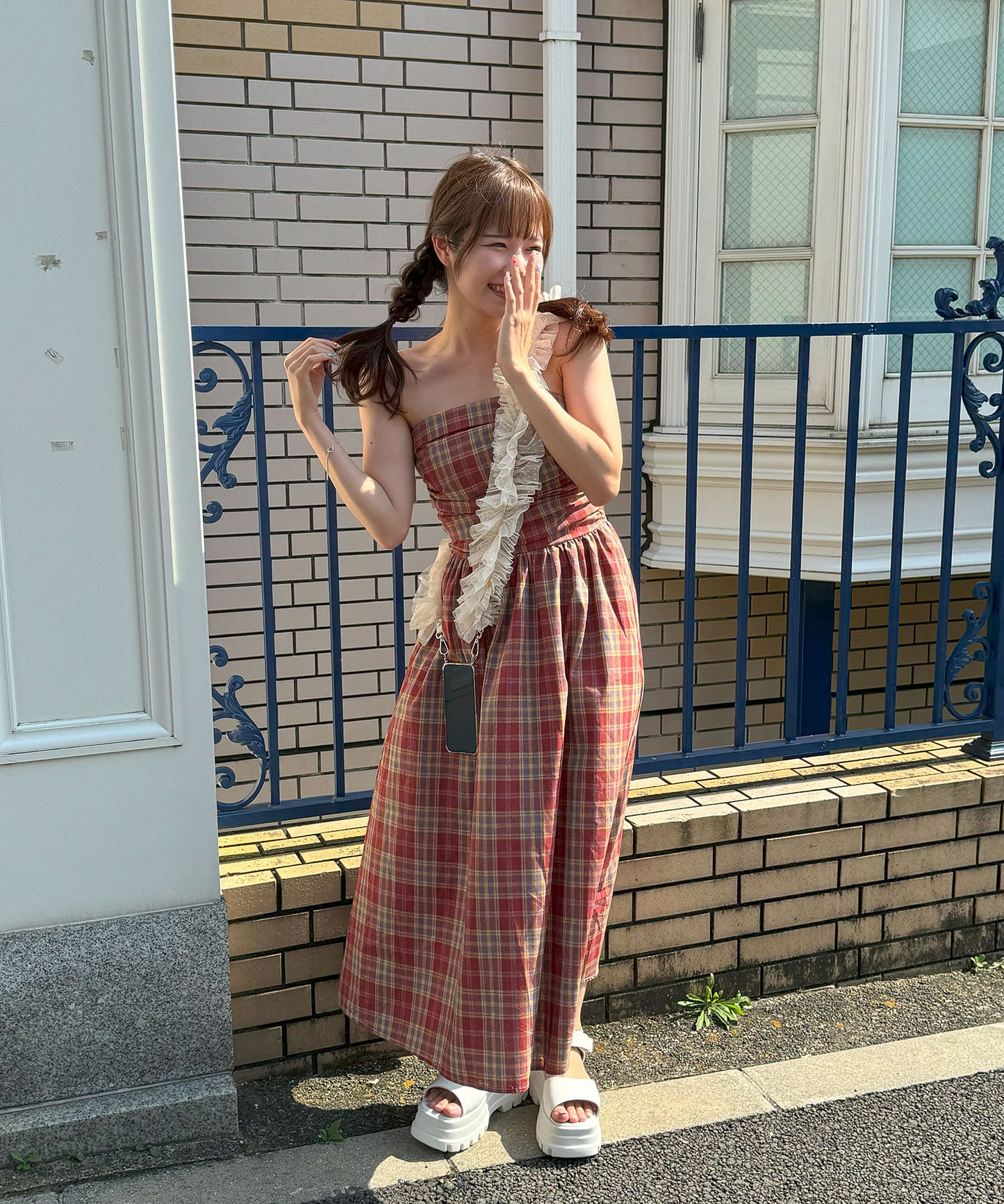 【Official限定販売】ベアチェックワンピース