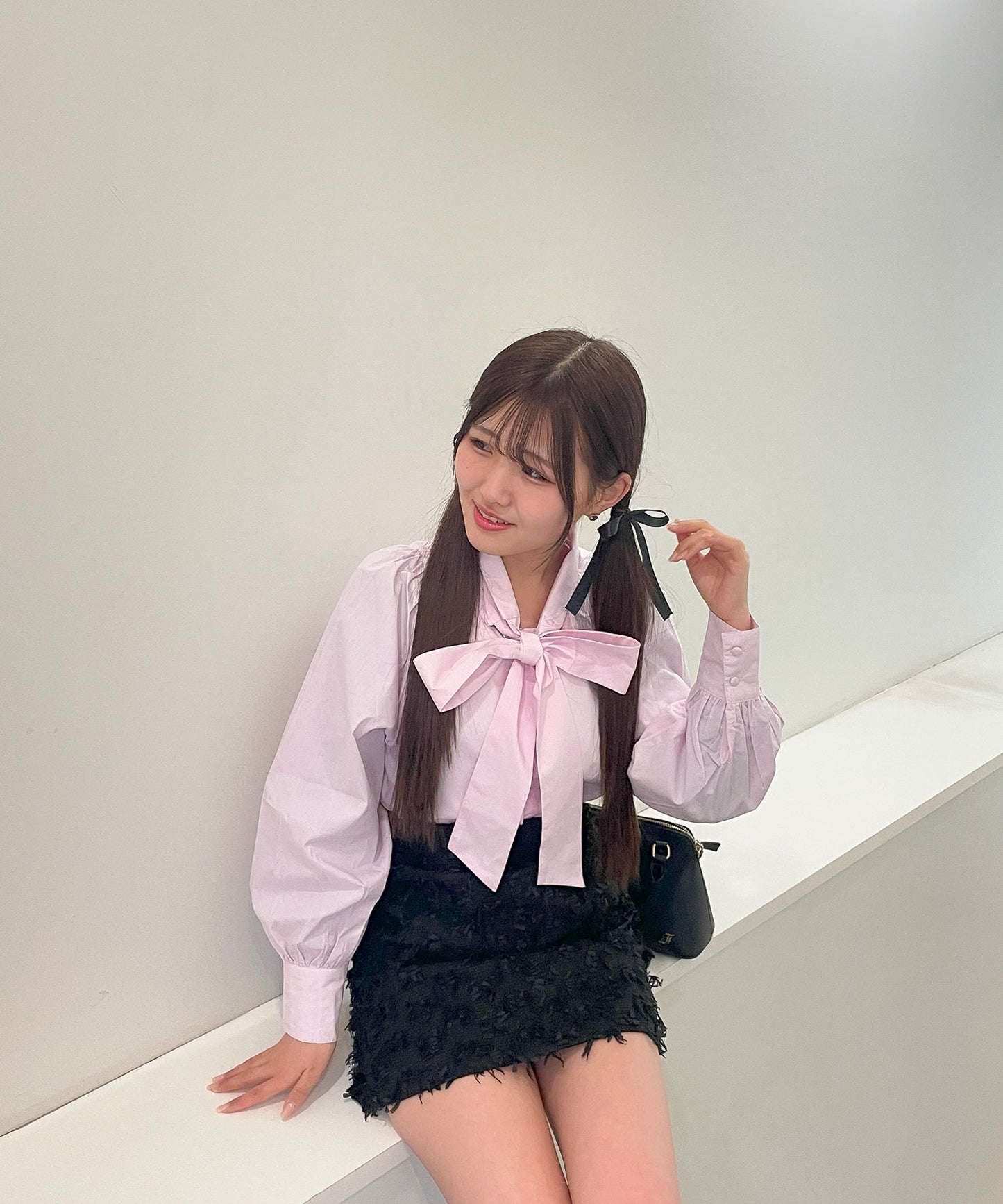 リボンボウタイブラウス