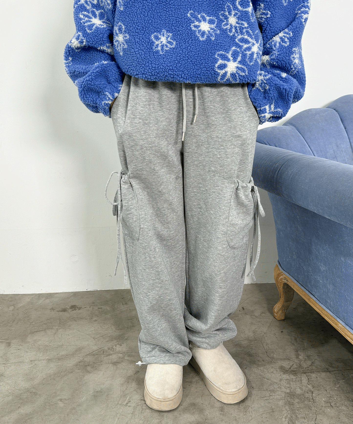 サイドポケットスエットパンツ