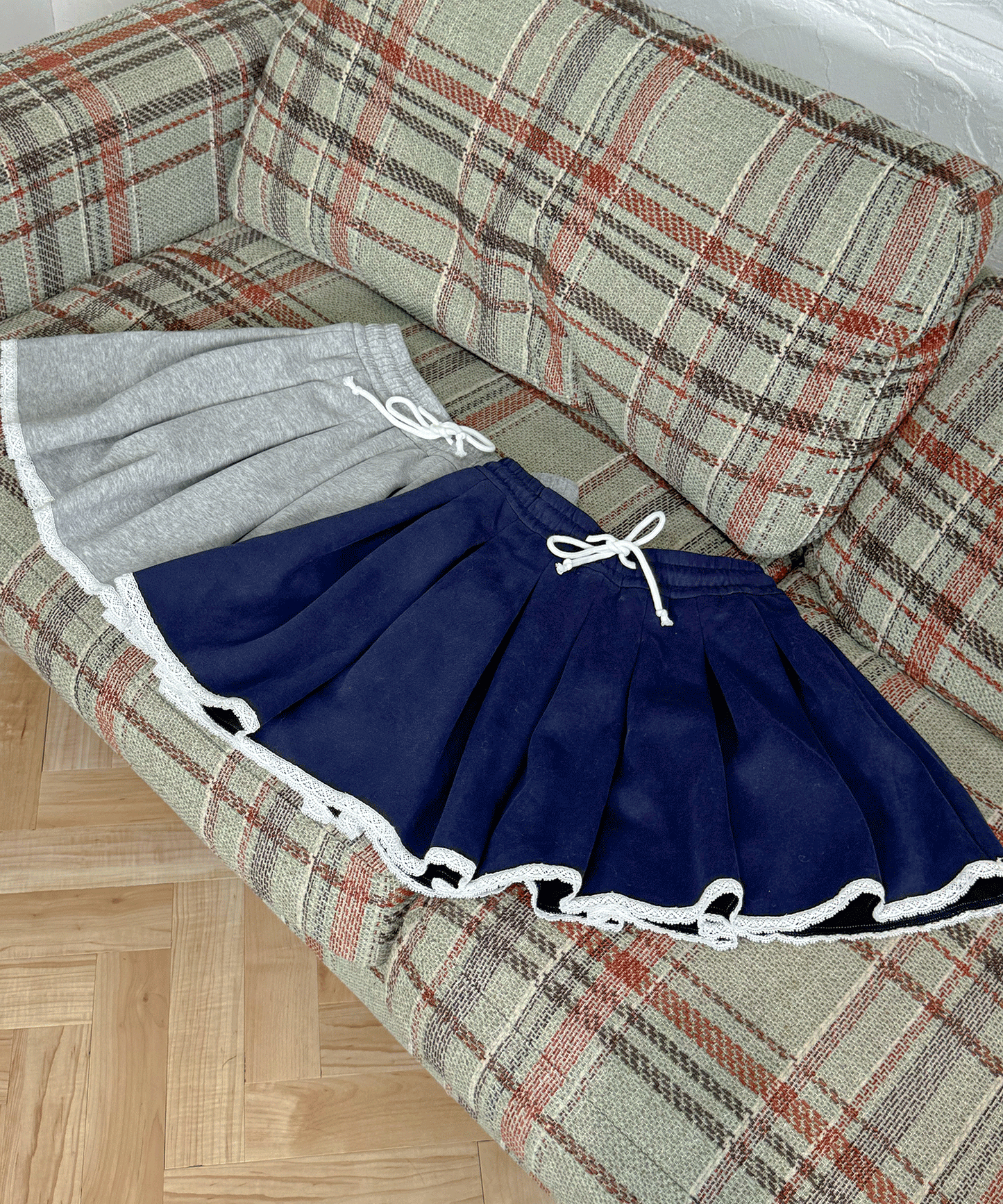 スエットプリーツスカート