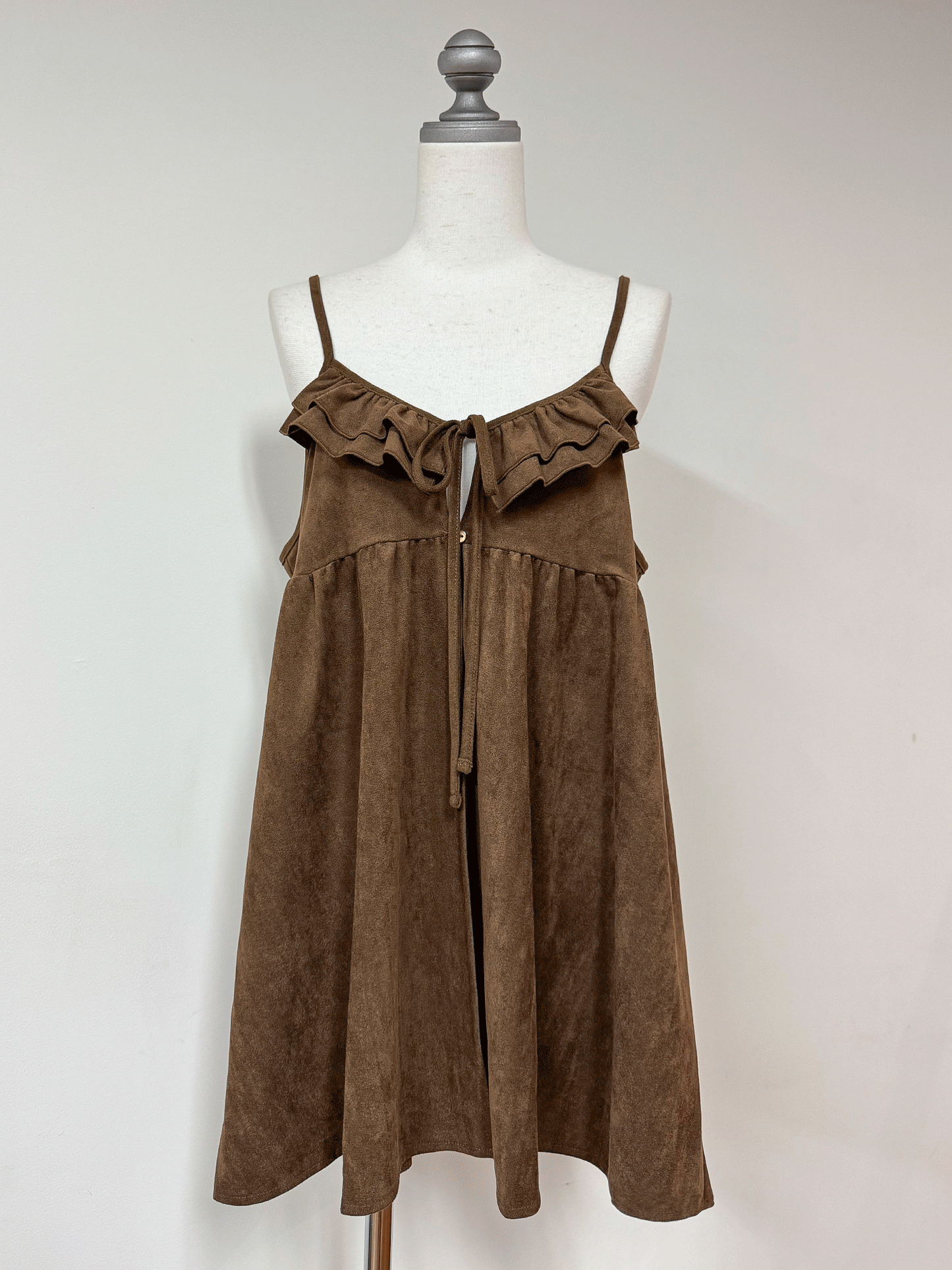 【Official限定価格】スエードキャミワンピース