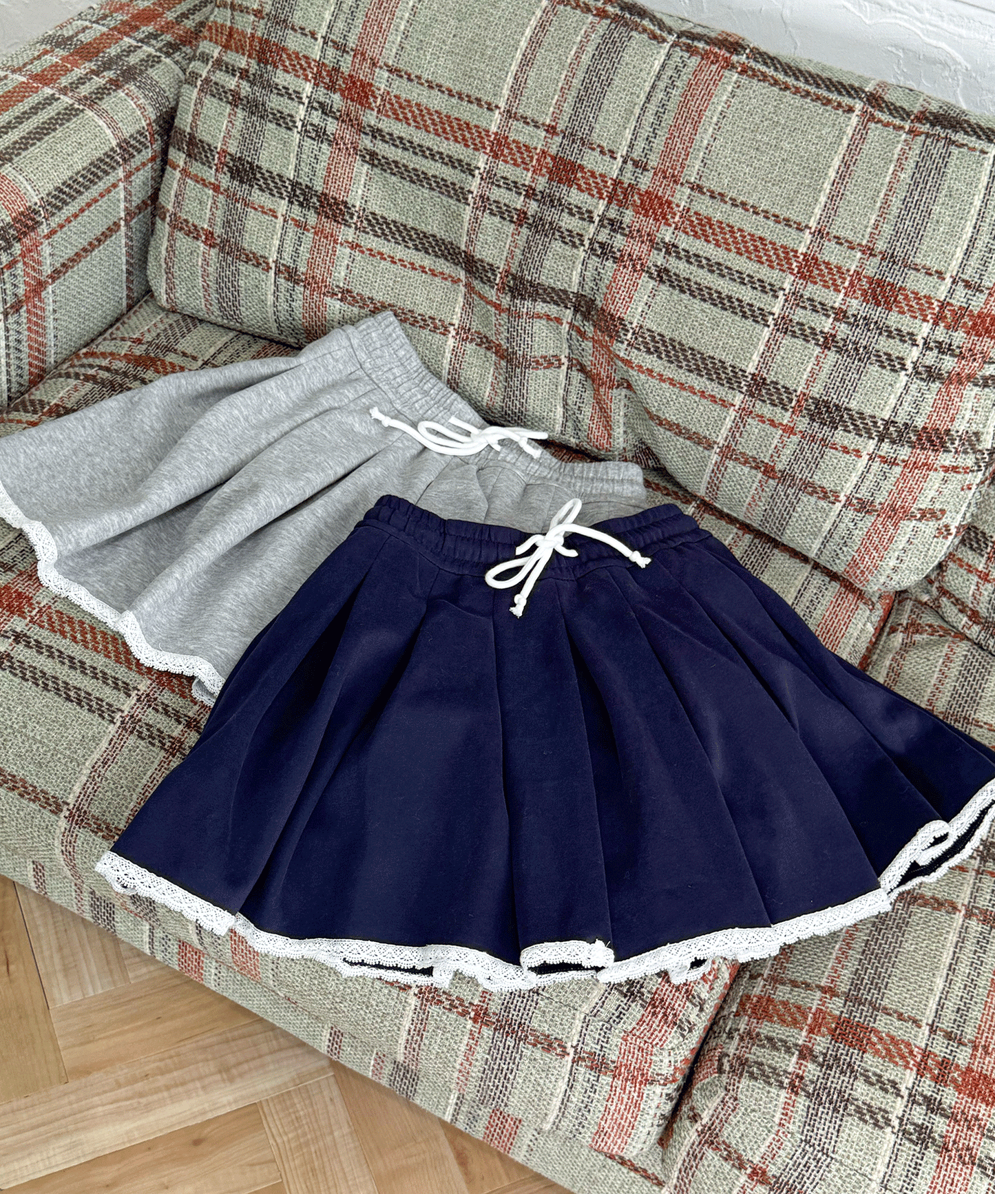スエットプリーツスカート