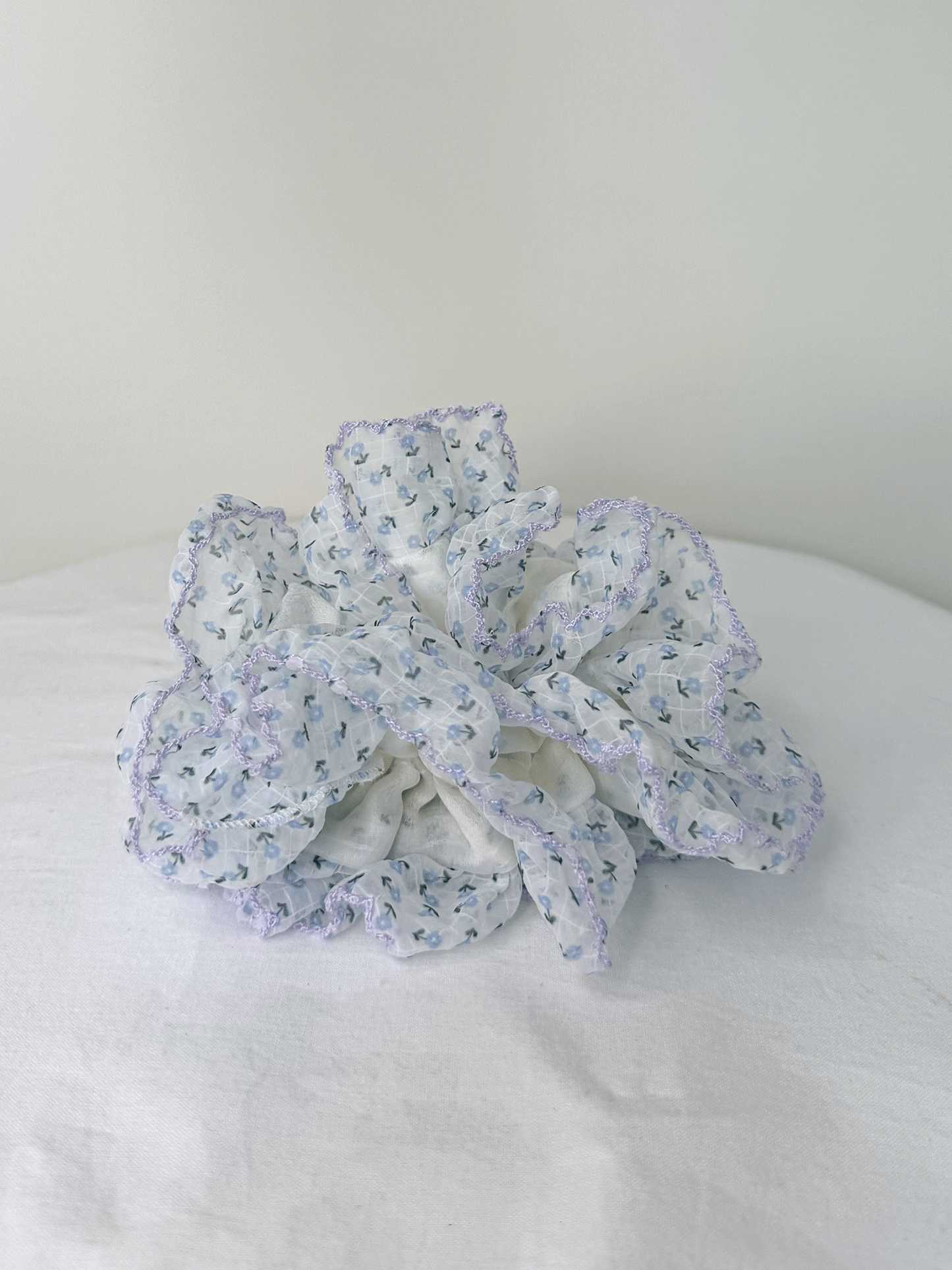 小花柄シュシュ