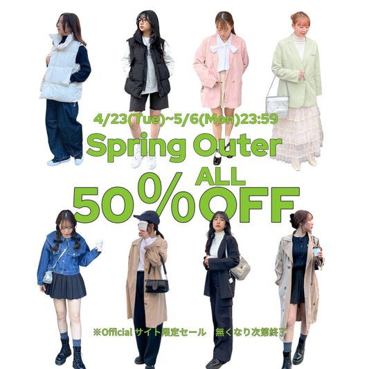 Spring Outer 50％OFF