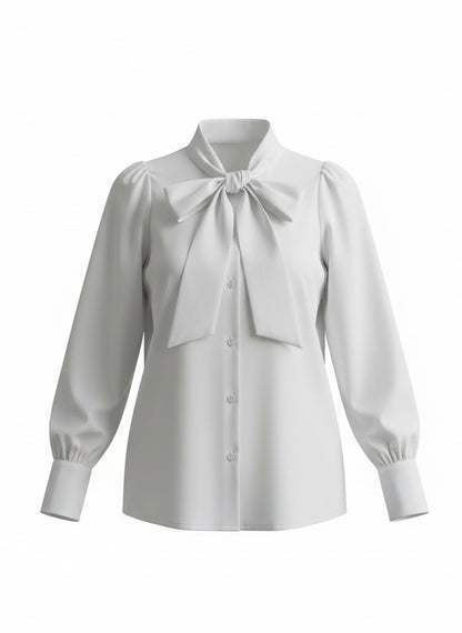 リボンボウタイブラウス