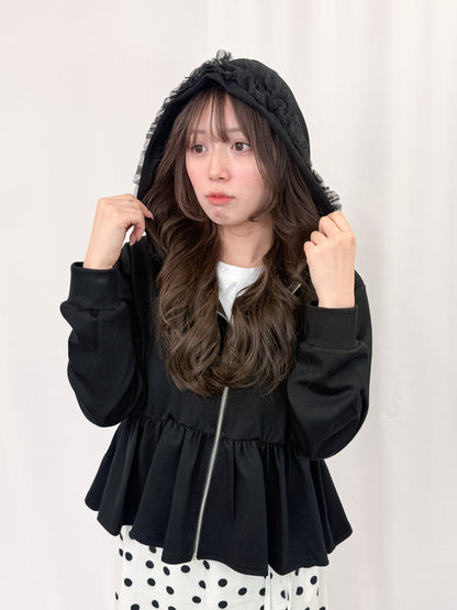 【Official限定価格】ペプラムスエットパーカー