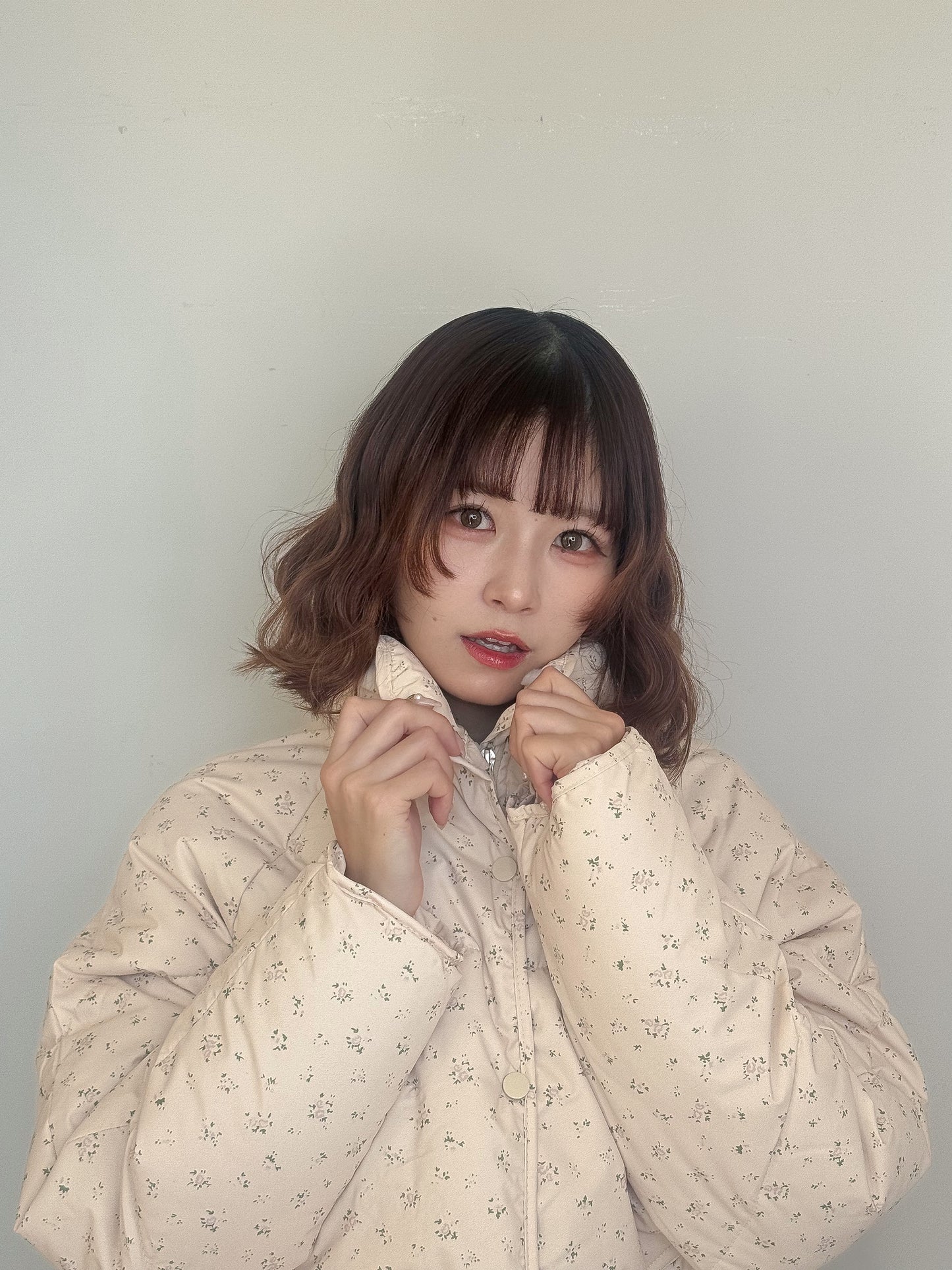 小花柄ブルゾン