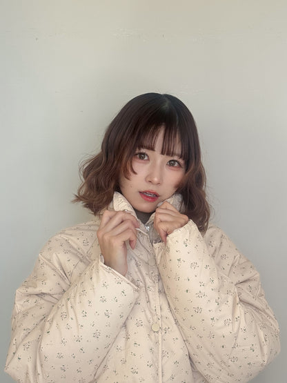 小花柄ブルゾン