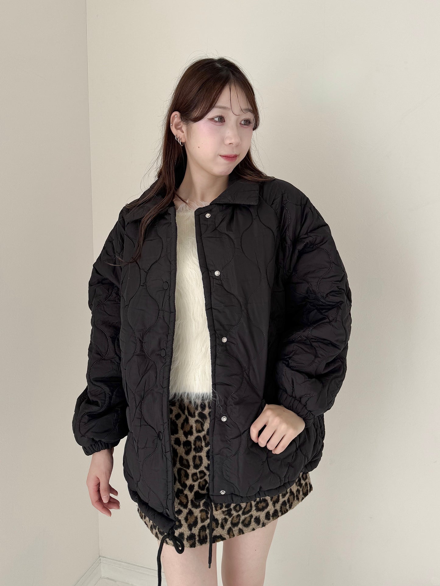 裏地ボア中綿ジャケット