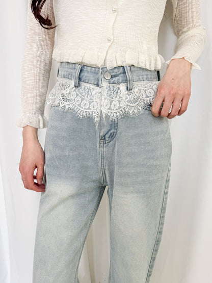 【Official限定価格】ウエストレースデニムパンツ