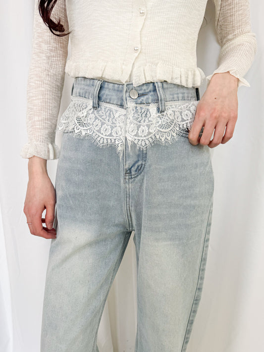 【Official限定価格】ウエストレースデニムパンツ