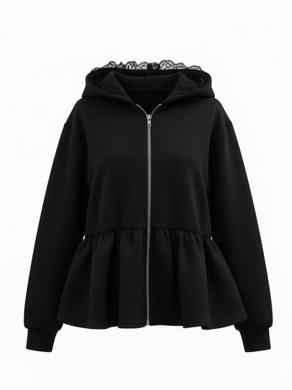 【Official限定価格】ペプラムスエットパーカー