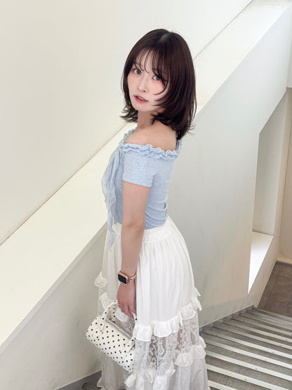 ローズフリルTシャツ