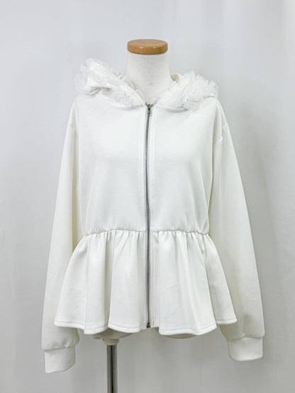 【Official限定価格】ペプラムスエットパーカー