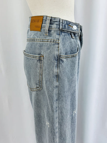 【Official限定価格】リボン刺繡デニムパンツ