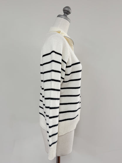 【Official限定価格】ハーフジップボーダーニット