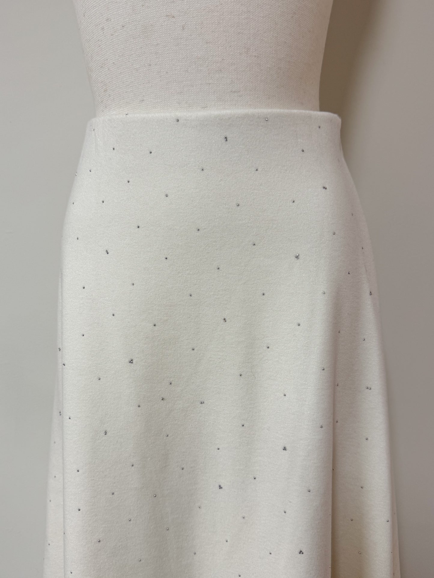 ラインストーンフレアロングスカート