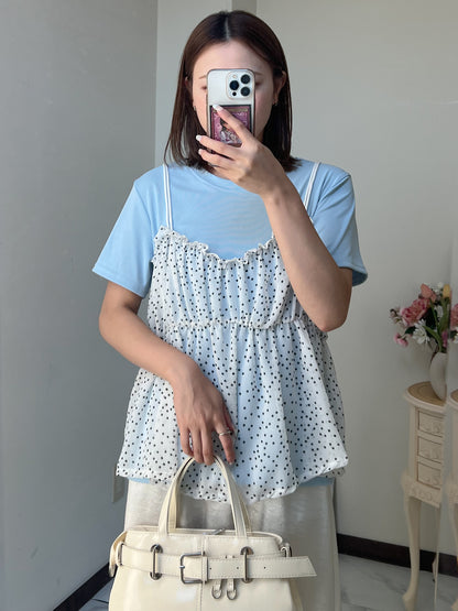 ドットキャミドッキングTシャツ
