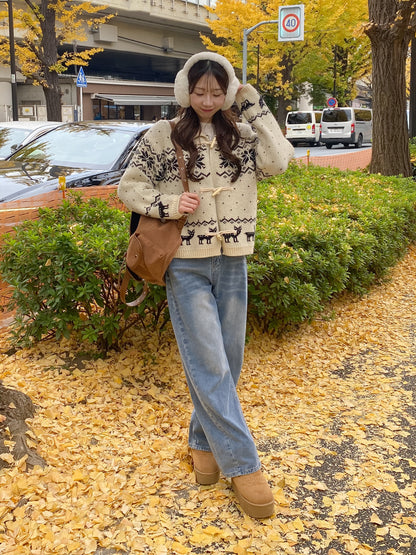 【Official限定】ノルディックジャガードカーディガン