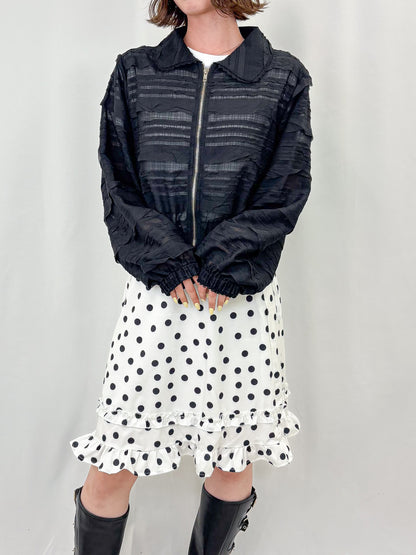 【Official限定価格】襟付きレースブルゾン