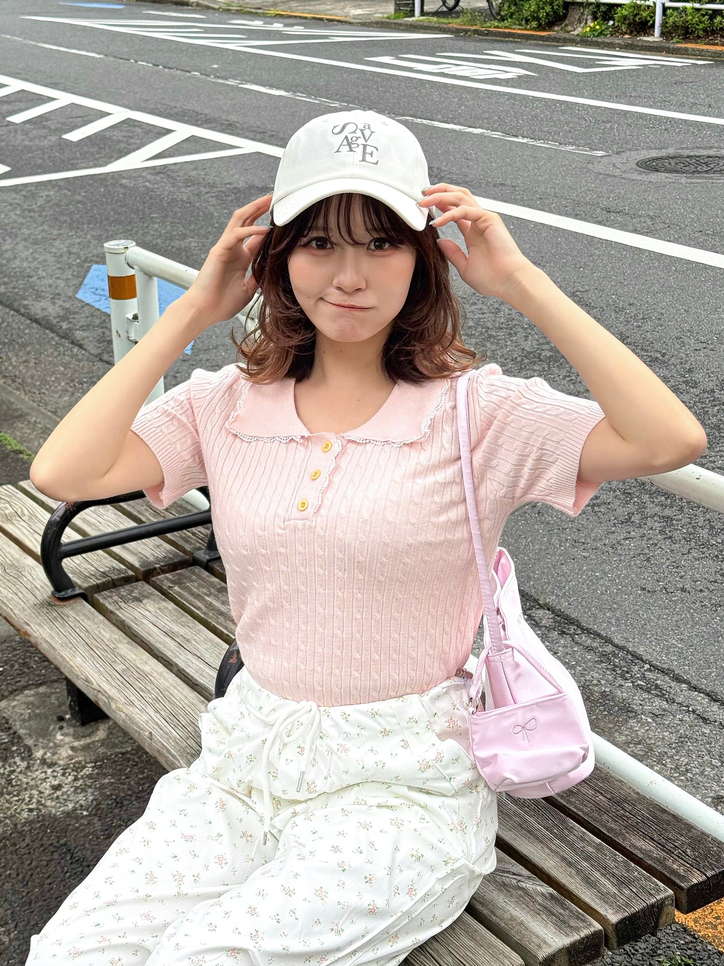 【Official限定価格】フリルリブニットポロ