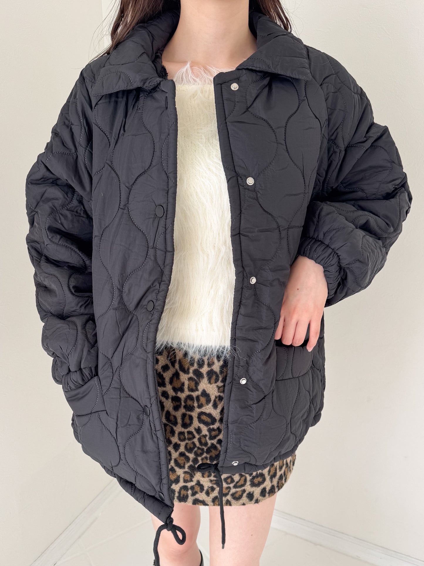 裏地ボア中綿ジャケット