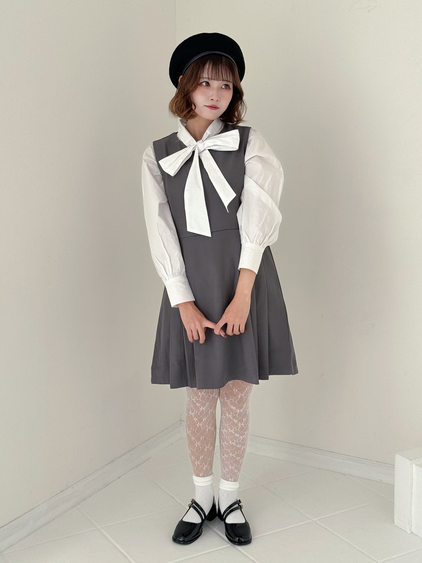 プリーツワンピース