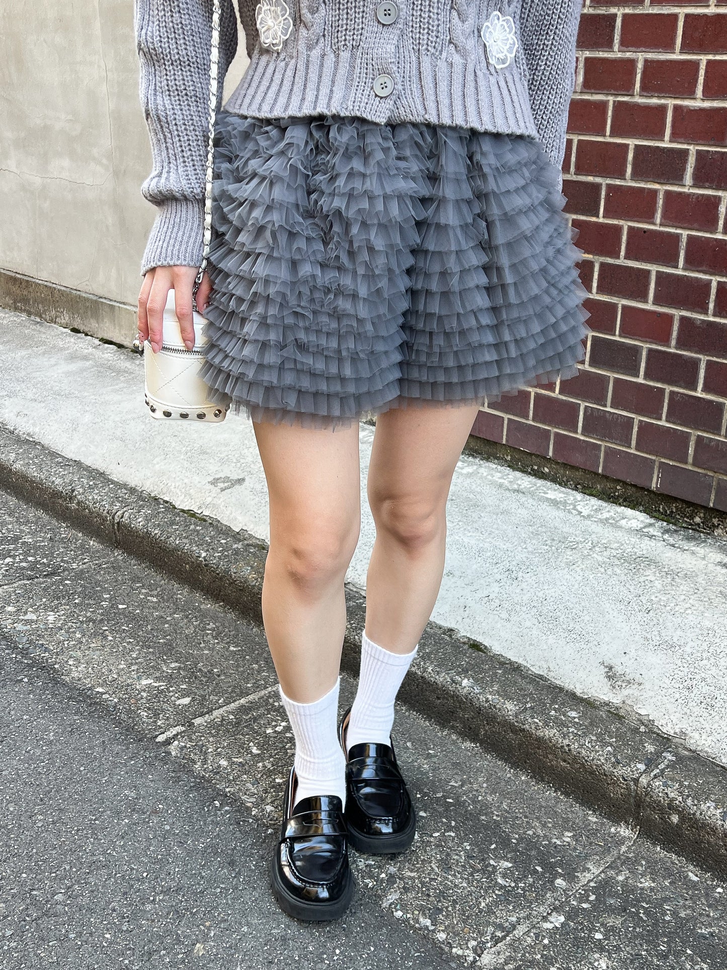 【Official限定価格】チュールミニスカート