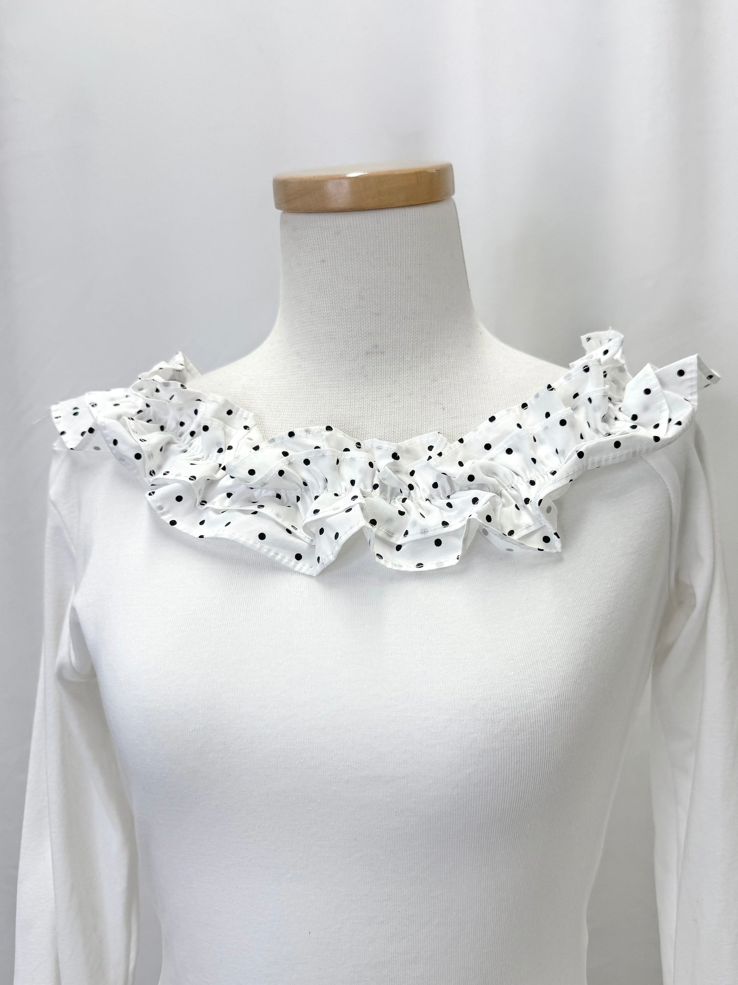 ドットフリルワンショルリボンT