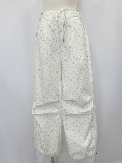 【Official限定価格】小花柄ナイロンパンツ