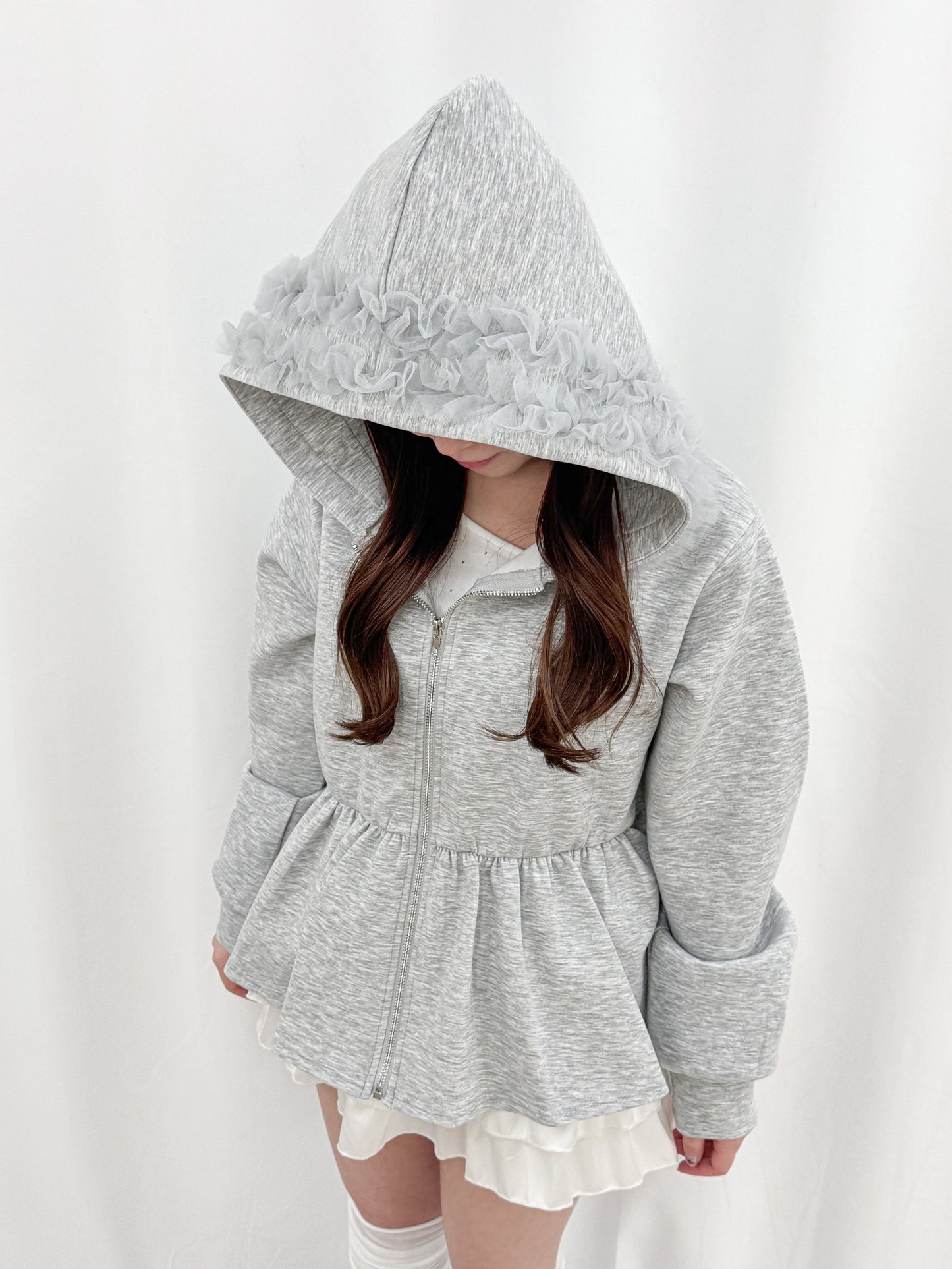 【Official限定価格】ペプラムスエットパーカー