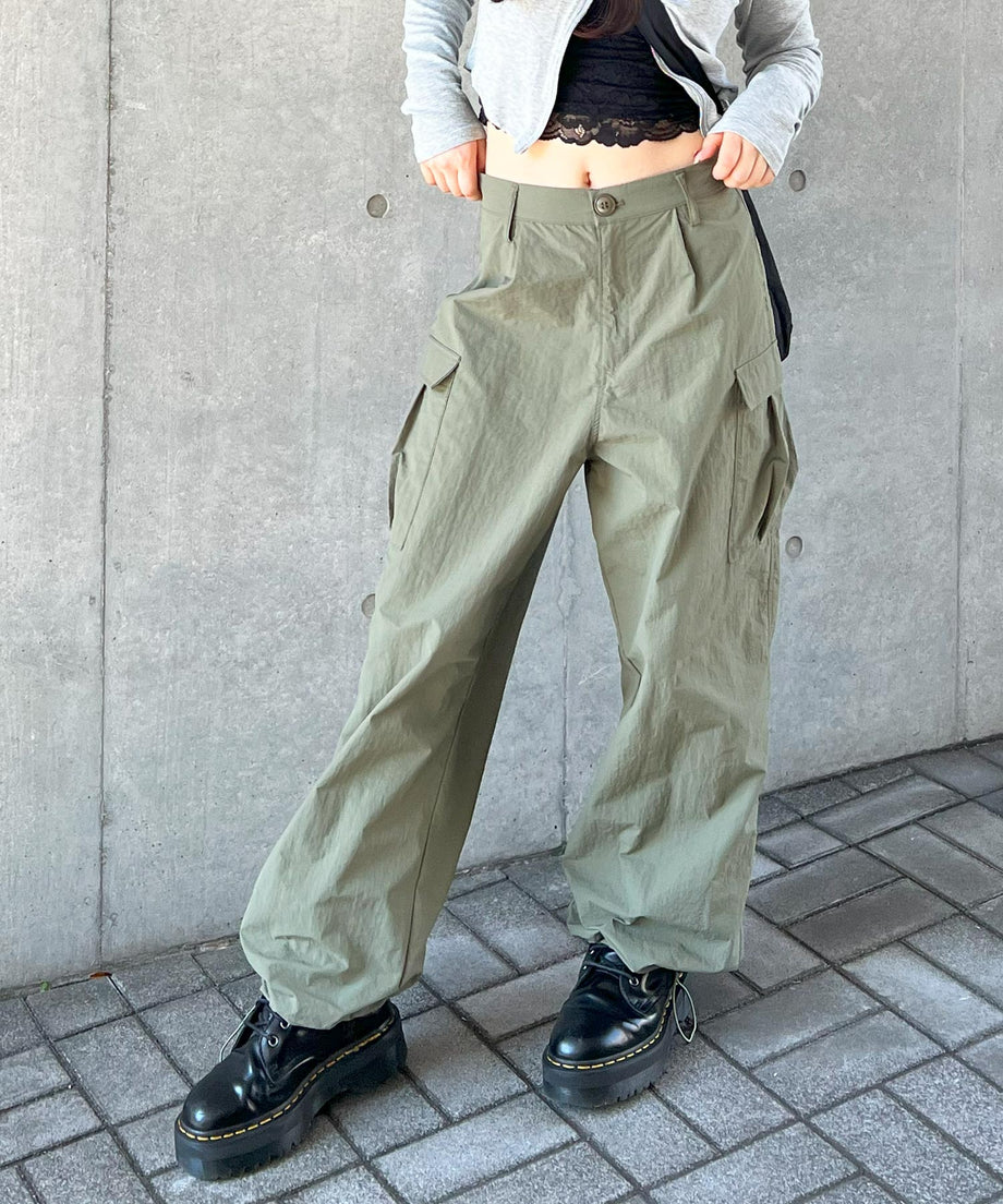 nylon cargo pants – frunco