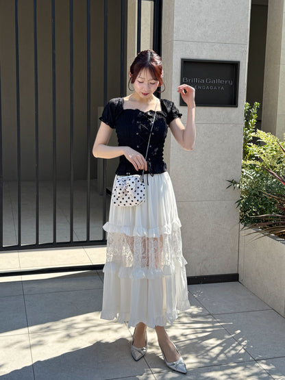 【Official限定】レースパッチワークスカート