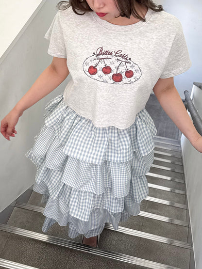 チェリークロップドTシャツ