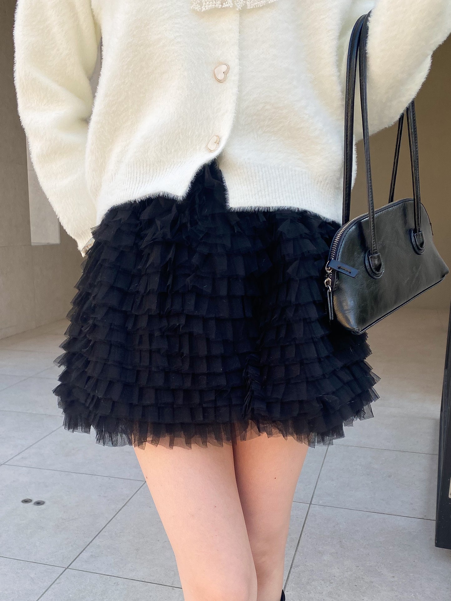 【Official限定価格】チュールミニスカート