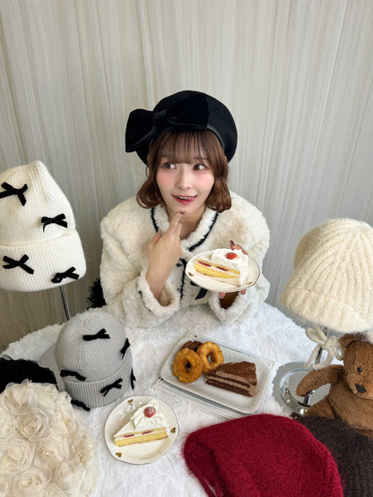 リボンベレー帽