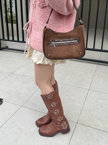 【Official限定価格】スエード２wayスタッズBAG