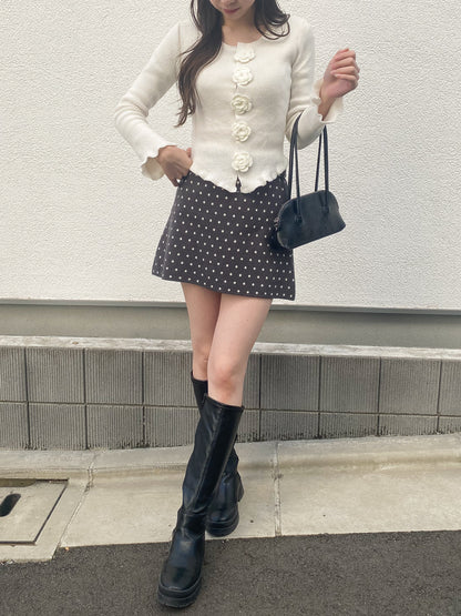 【Official限定価格】フラワーヘムトップス