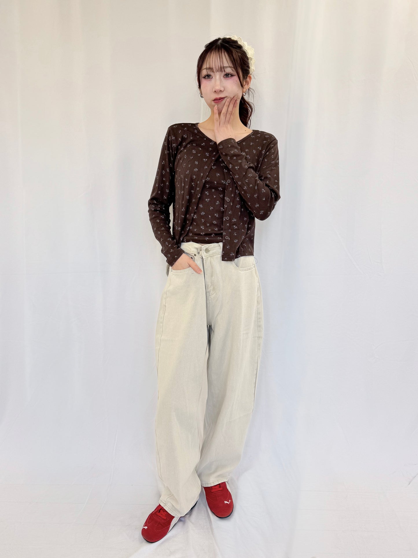 【Official限定】花柄アンサンブルカーディガン