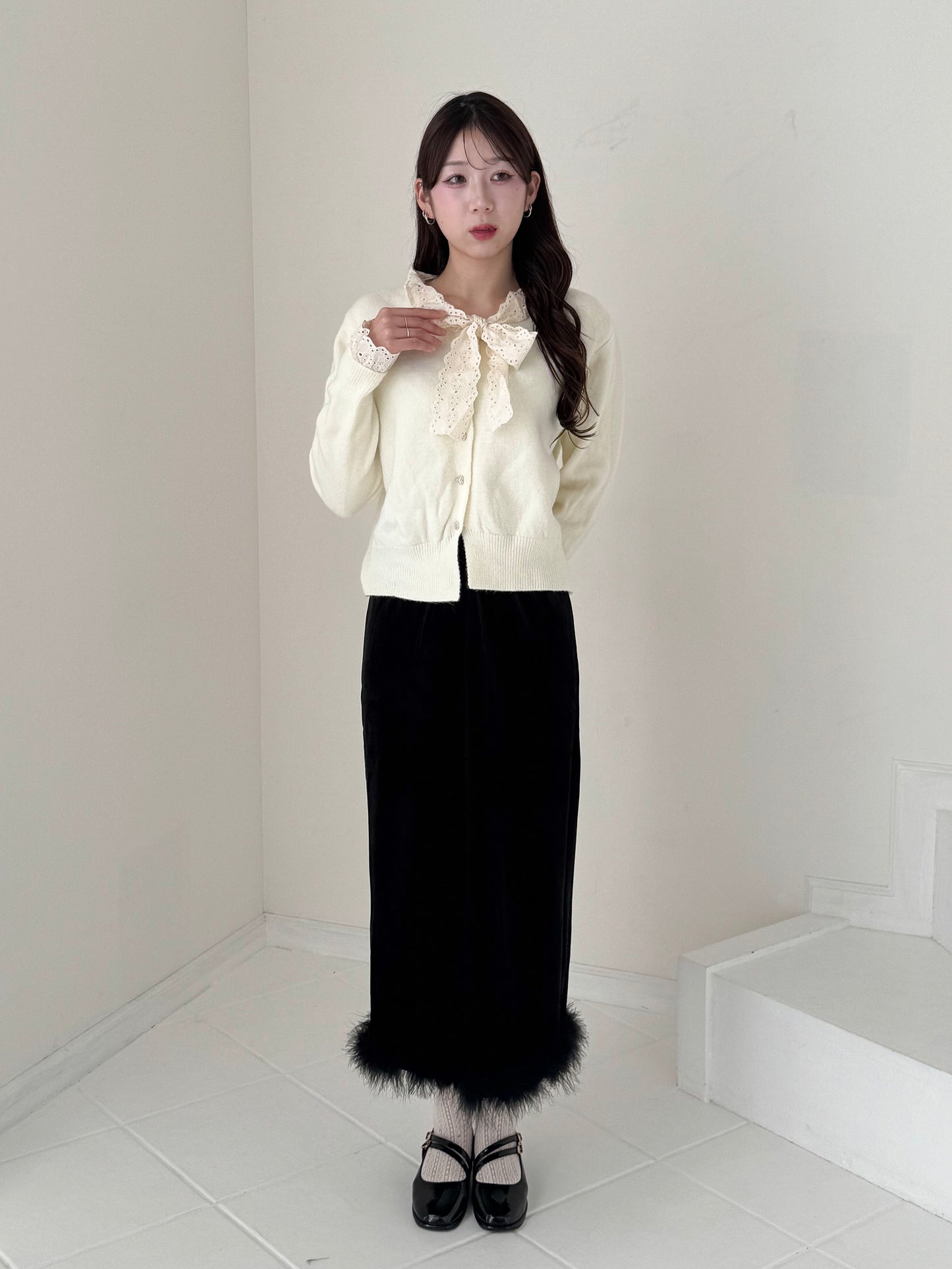 【Official限定】ファーベロアミモレスカート