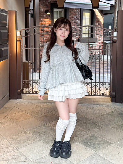 【Official限定価格】ペプラムスエットパーカー