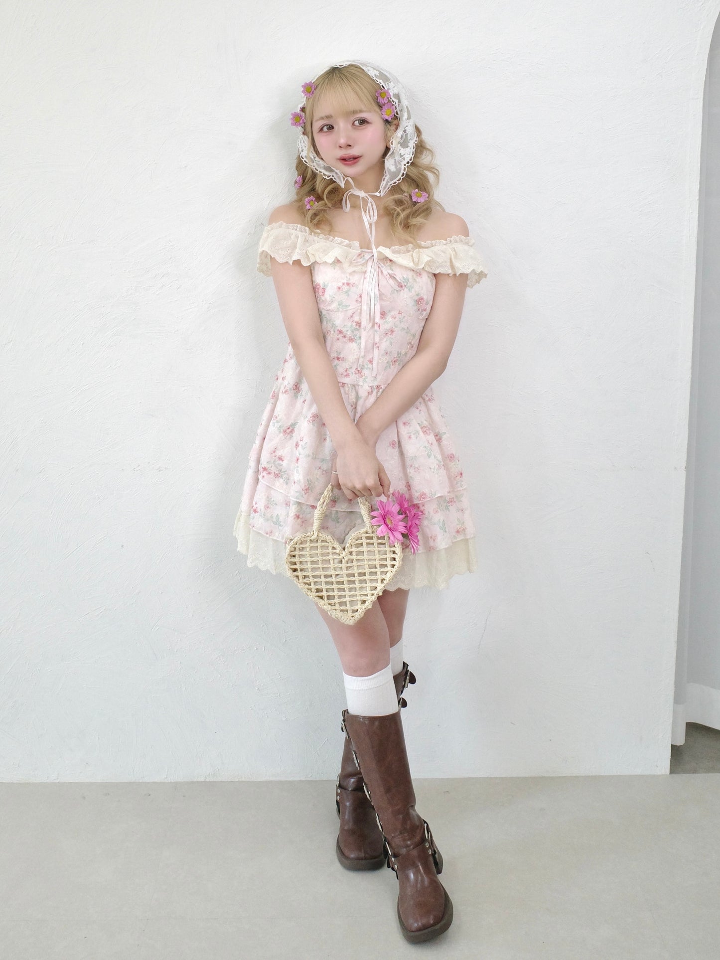 フローラルワンピース