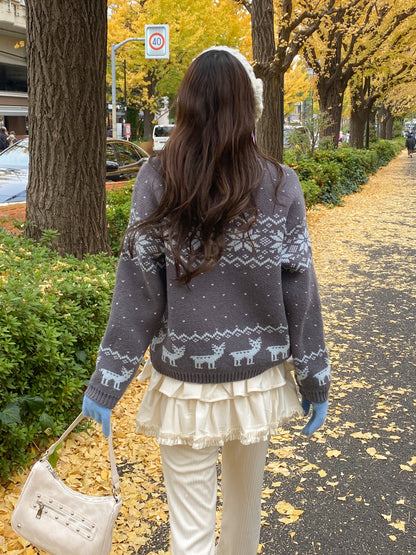 【Official限定】ノルディックジャガードカーディガン